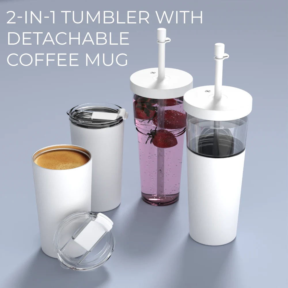 Asobu White Marina Tumbler - Image 3