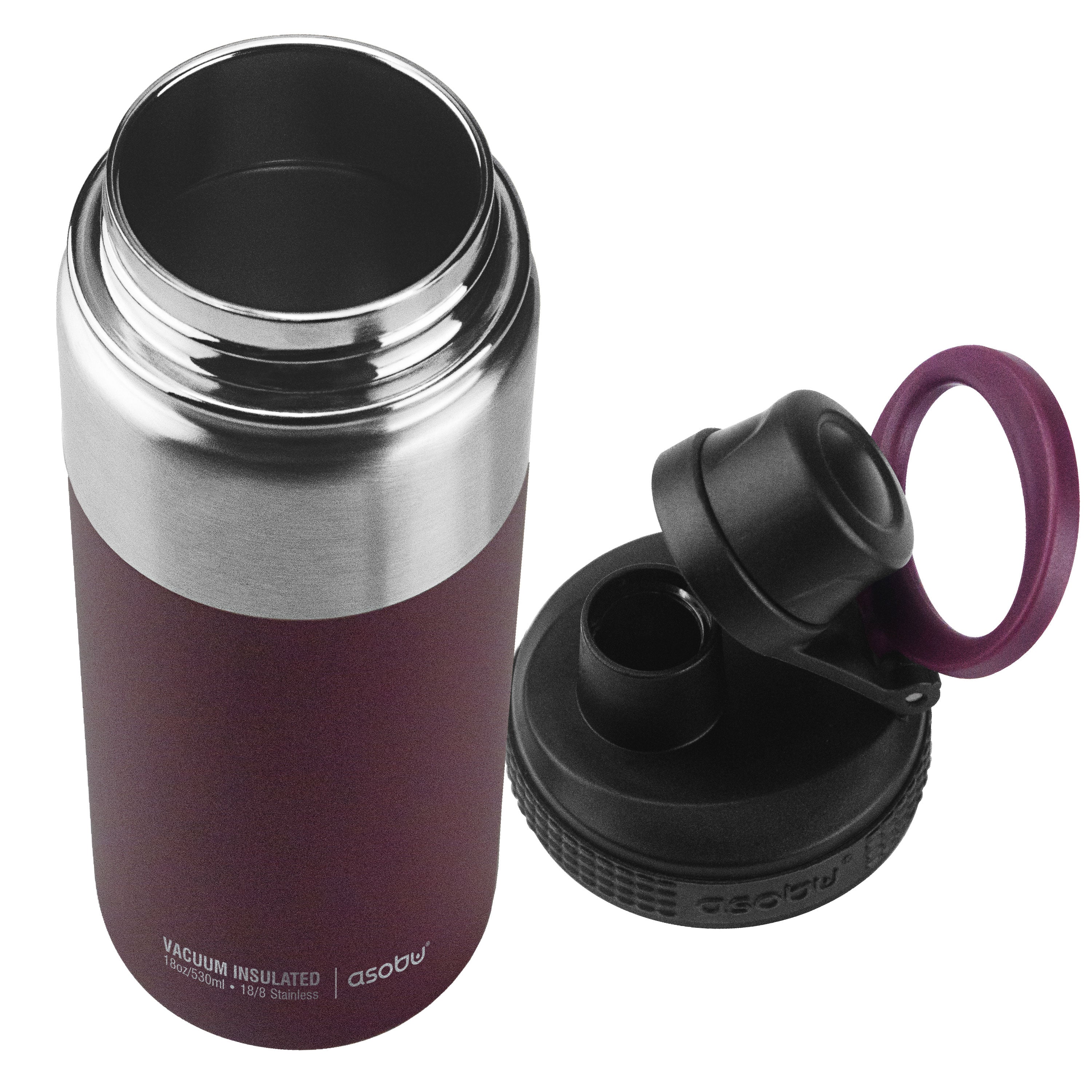 Asobu Burgundy Alpine Flask - Image 2