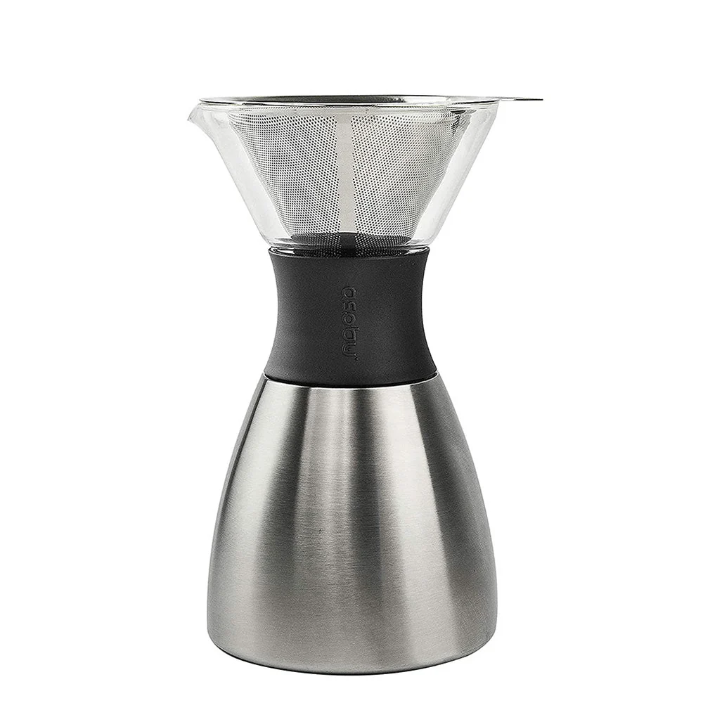 Asobu Silver Pour Over Coffee Maker