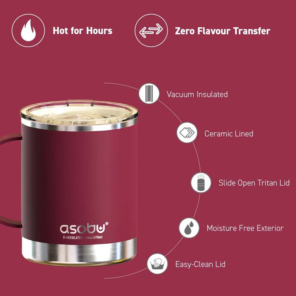 Asobu Maroon Ultimate Mug - Image 5