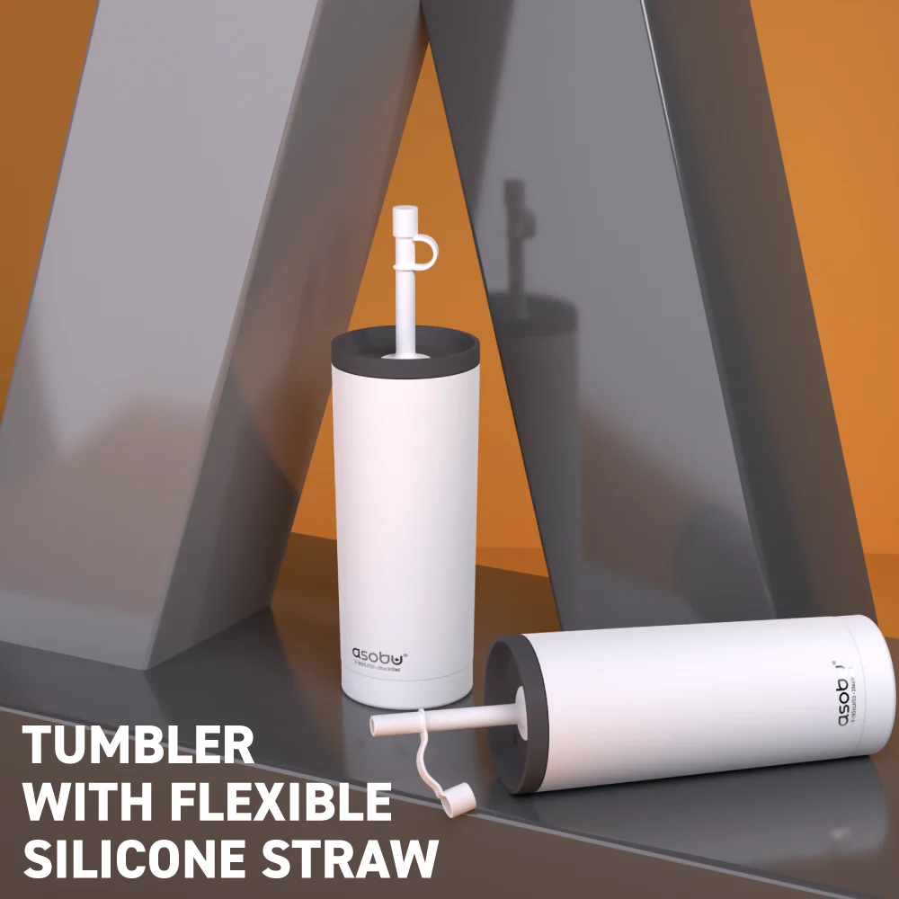 Asobu White Super Sippy Tumbler - Image 2