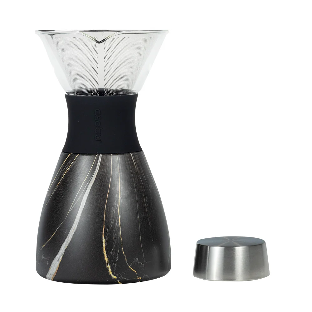 Asobu Midnight Marble Pour Over Coffee Maker