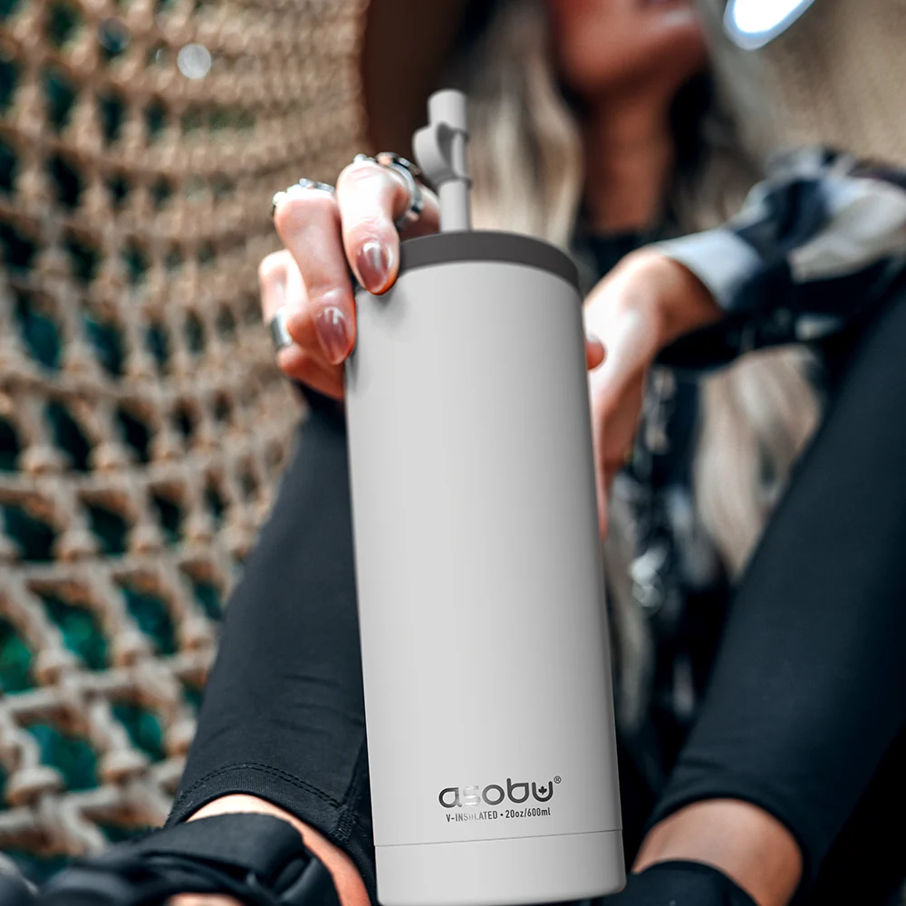 Asobu White Super Sippy Tumbler - Image 7