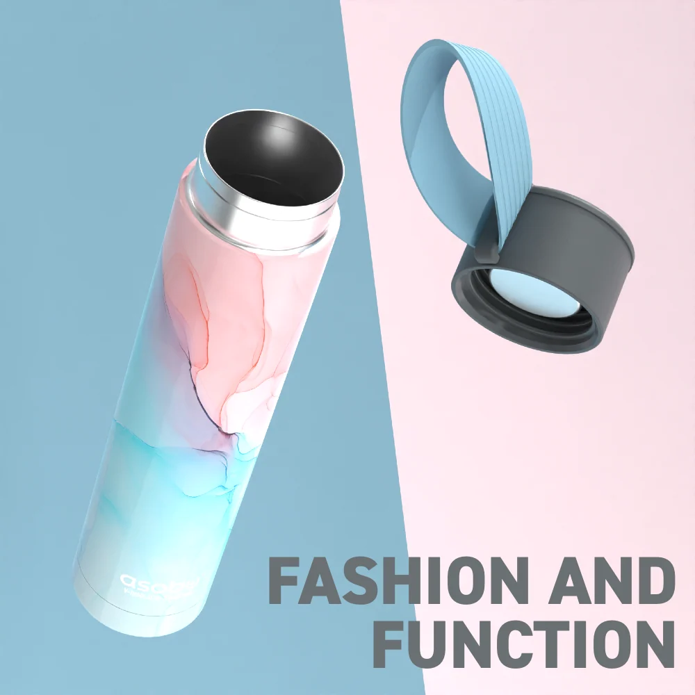 Asobu Aqua Marble Skinny Mini Flask - Image 2