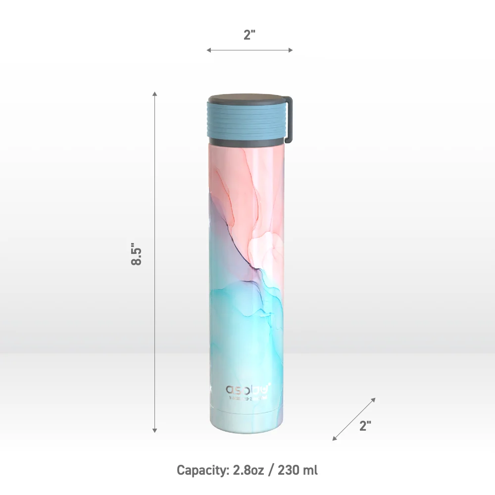 Asobu Aqua Marble Skinny Mini Flask - Image 6